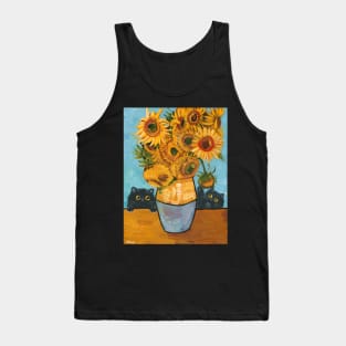 Playing With Sunflowers Tank Top